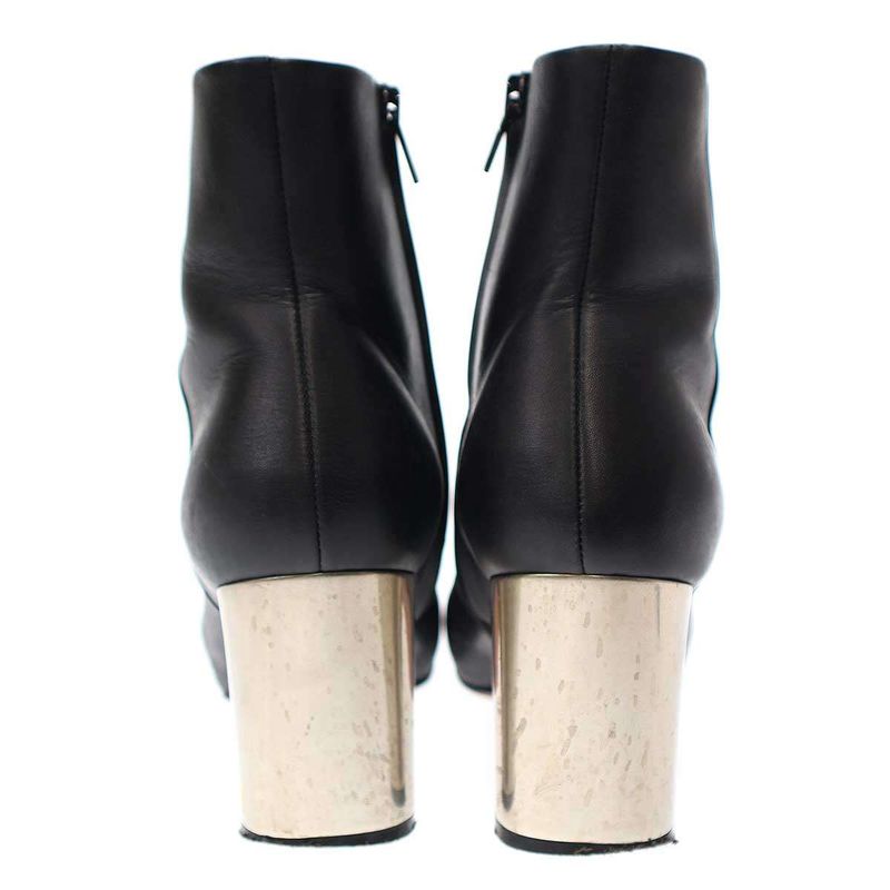 Celine Bambam Side Zip Metal Heel Ankle Boots Black 36 1 2 — view 3