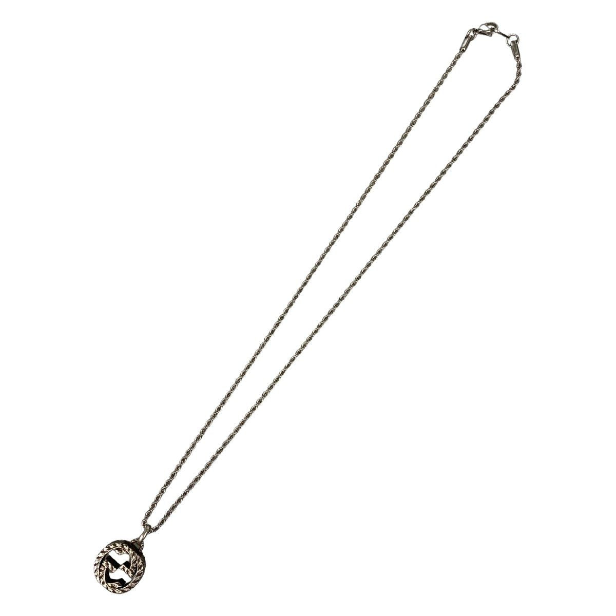 Gucci Necklace Interlocking G Silver 925 Chain Non Product — view 4