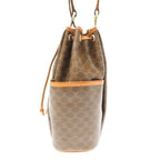 Celine Vintage Macadam Shoulder Bag Brown — view 3