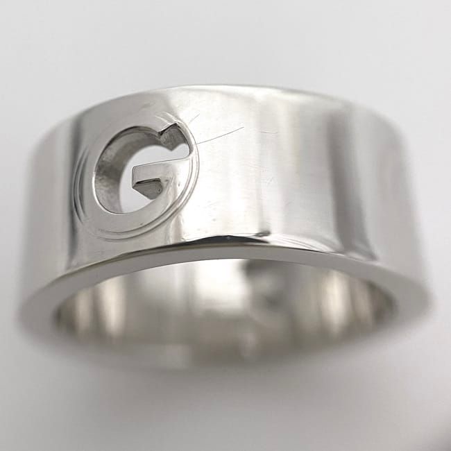 Gucci G Cut Ring Silver Jp 9 ag 925 S Rank — view 8