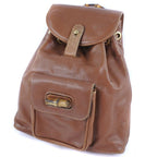 Gucci Bamboo 003.1705.0030 Calf Brown Backpack Daypack — view 2