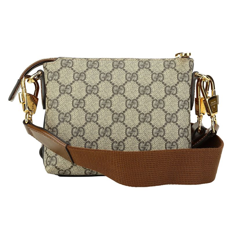 Gucci Shoulder Bag Interlocking G Beige Ebony — view 3