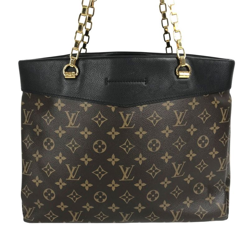 Louis Vuitton Shoulder Bag Pallas Shopper Monogram Canvas Brown — view 2