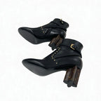 Louis Vuitton Silhouette Line Monogram Boots Short Shoes Leather Black — view 6