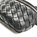 Bottega Veneta Belt Bag Waist Pouch Bag with Key Ring Black — view 6
