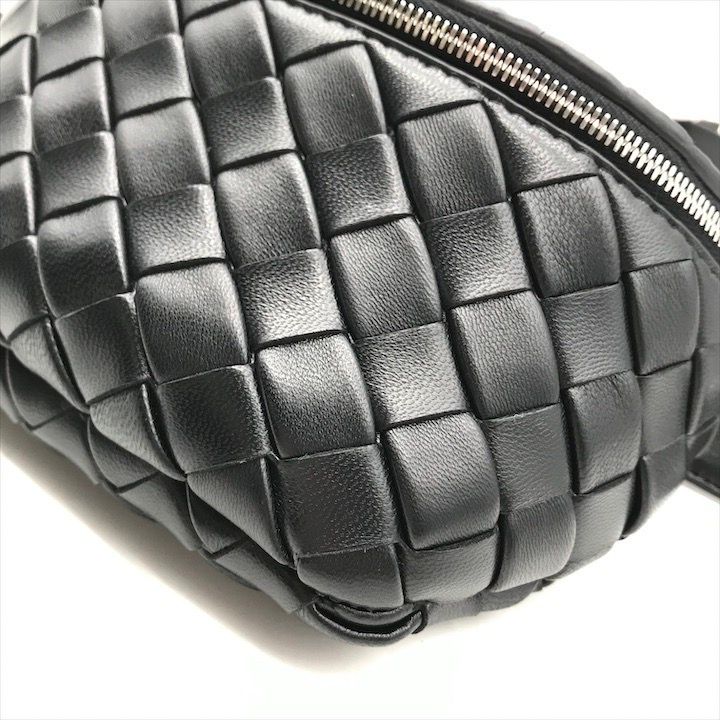 Bottega Veneta Belt Bag Waist Pouch Bag with Key Ring Black — view 6