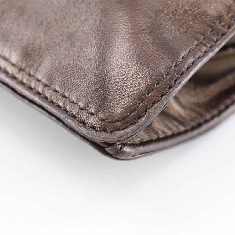 Chanel One Shoulder Calf Bronze Bag — view 5