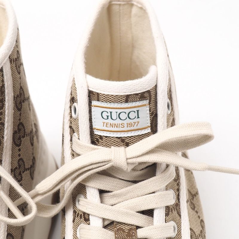 Gucci Tennis 1977 Sneakers Size 7 Shoes GG Pattern High Cut Thick — view 7