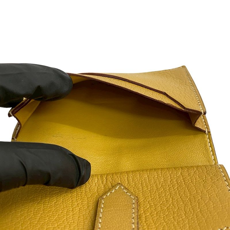 Hermes Bearn Mini Chevre Leather Card Case Business — view 9