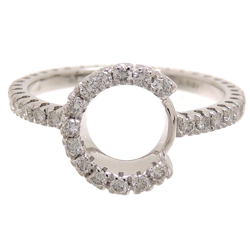 Gucci Diamond Halo White Gold Ring — view 5