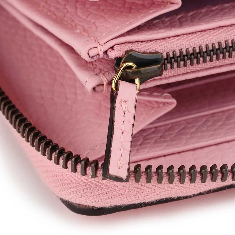 Gucci Long Wallet GG Marmont Pink — view 7