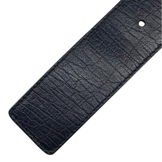Gucci Belt Accessories Small Interlocking G Stripe Leather Canvas Navy — view 9