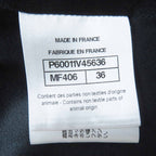 Chanel Cotton Partially Lined Silk Coco Mark Buttons Total Pattern Shawl — view 9