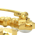 Chanel Brooch Rhinestone and Costume Pearl White — view 7