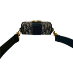 Christian Dior Trotter 30 Montaigne Oblique Leather Canvas Mini Shoulder Bag