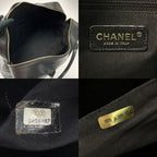 Chanel Quilted Boston Bag Large Black Caviar Leather Gold Hardware — view 4