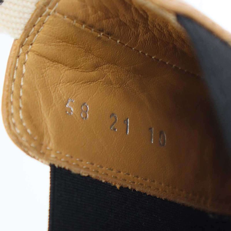 Loewe Side Gore Leather Boots Camel Brown 42 — view 8