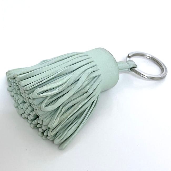 Hermes Key Ring Carmen Light Green Leather — view 5
