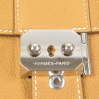Hermes Sac A Depeches 21 Togo Leather Shoulder Bag Natural Sable — view 8
