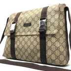 Gucci GG Supreme Web Canvas Sherry Messenger Bag Monogram Flap Tote — view 4
