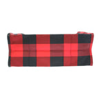 Christian Dior 19 AW Double L Canvas Check Tote Bag Red — view 4