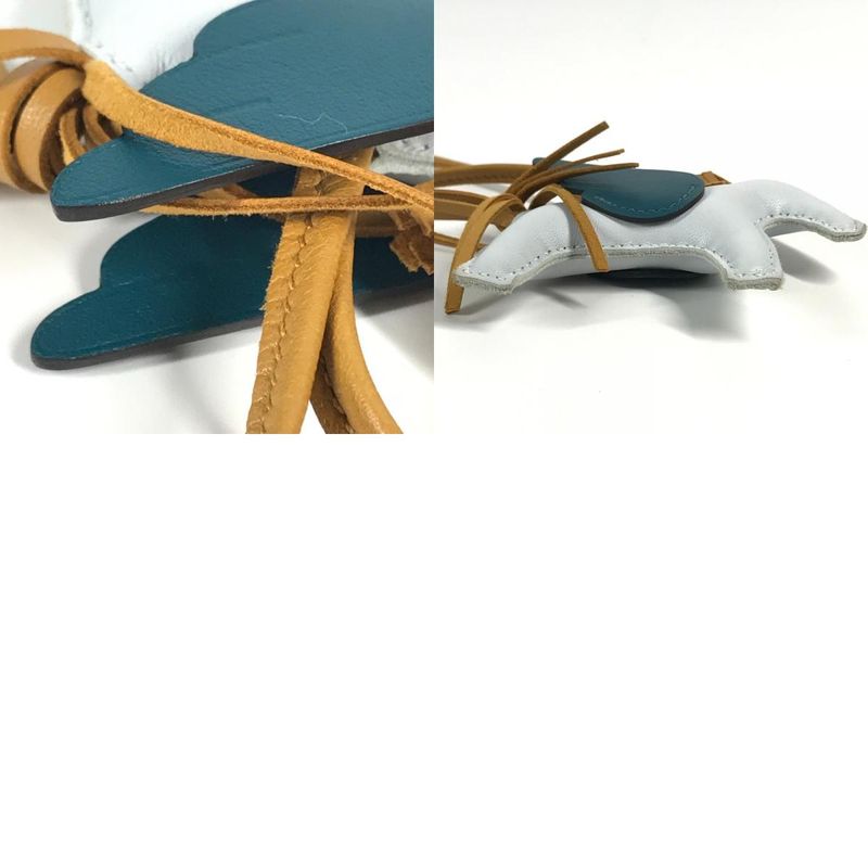 Hermes Charm Pegase Pegasus PM Agnomiro Prime Sesame Blue — view 9