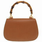 Gucci Bamboo Leather Brown Gold Hardware 000 2046 0188 2-Way Handbag 0271 — view 2