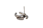 Chanel CC Logo Earrings Silver Color 01 — view 5