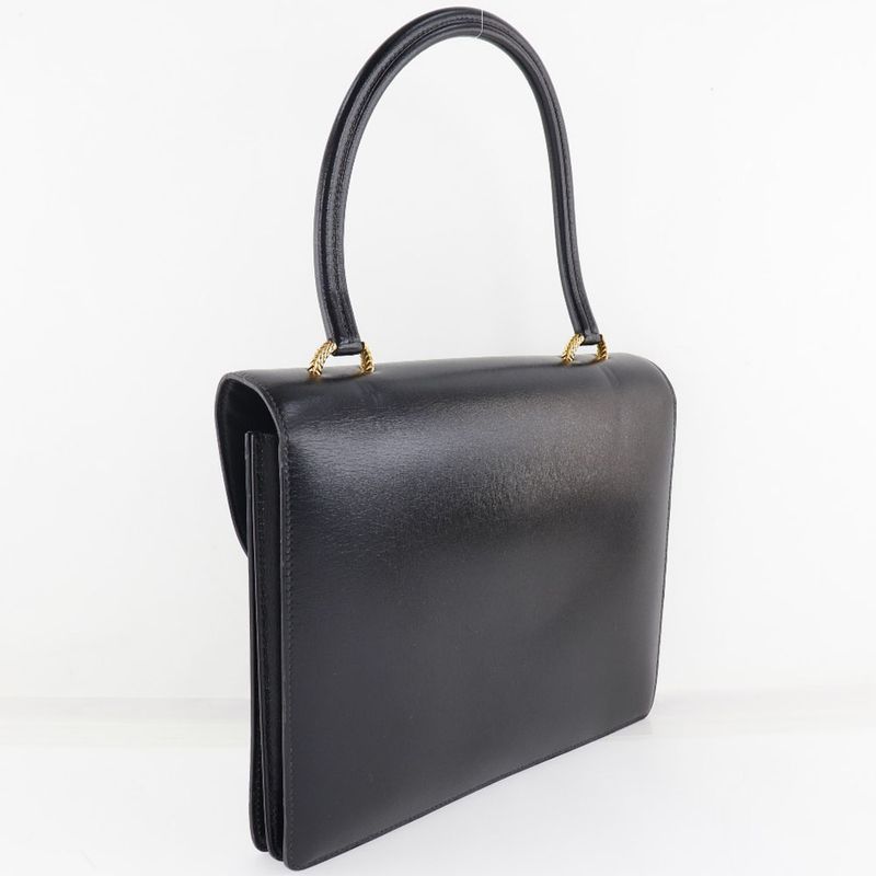 Hermes Vasco Box Calf Black 0 O Handbag — view 3