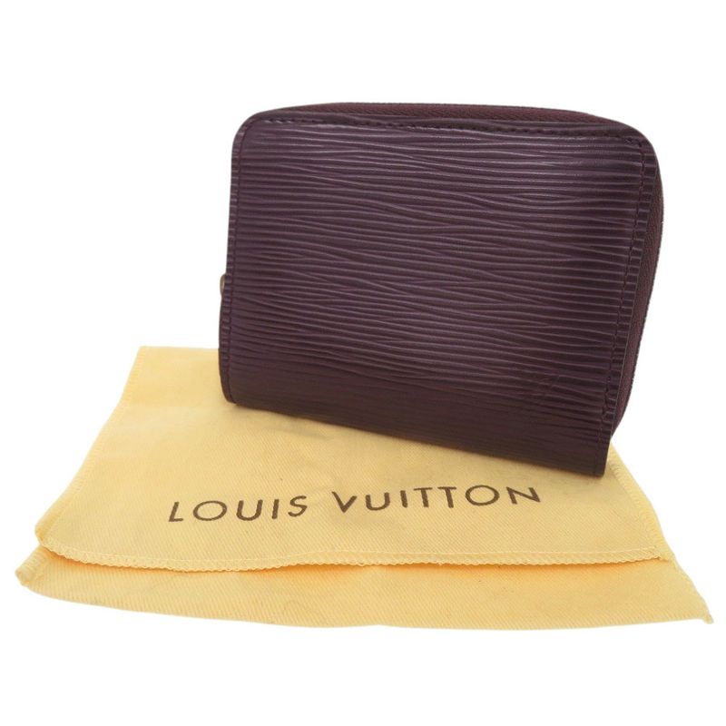 Louis Vuitton Zippy Coin Purse Epi M6015 K Leather Cassis Case Wallet — view 2