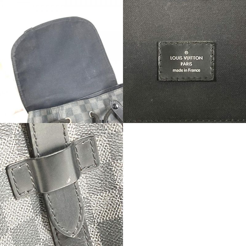 Louis Vuitton Backpack Christopher MM Damier Graphite — view 9