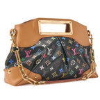 Louis Vuitton Monogram Multicolor Judy MM 2-Way Handbag Noir Black — view 4
