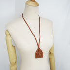 Hermes Necklace H Curiosity Cadena Leather Accessories — view 8