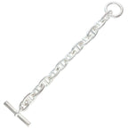 Hermes Chaine Dancre TGM Silver Bracelet 11 Link — view 3