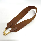 Celine Shoulder Strap Logo Canvas Leather Brown — view 2