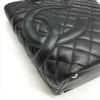 Chanel CC Logo Cambon Leather Tote Black — view 6