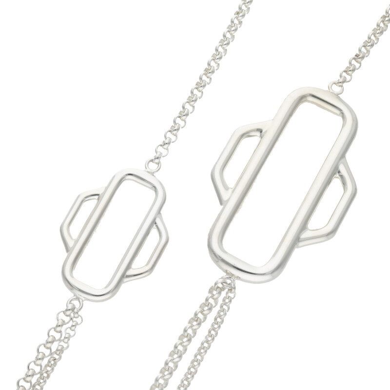 Hermes Attrage 100 Silver Necklace — view 4