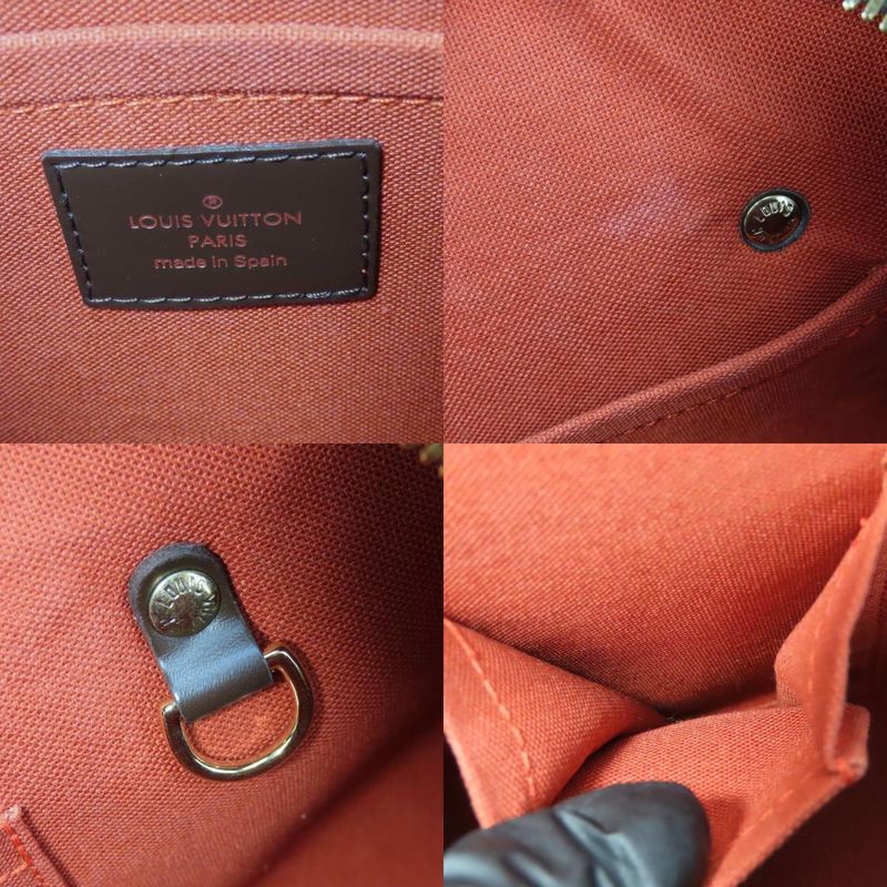 Louis Vuitton Handbag Rivera MM Damier Ebene Brown Gold Hardware — view 8