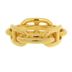 Hermes Lugate Chaine D'ancre Scarf Ring Gold Large — view 4