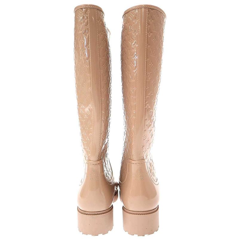 Louis Vuitton Splash Line Monogram Rain Boots Beige 37 — view 3