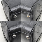 Gucci GG Embossed Boston Bag Black Leather 2-Way — view 5