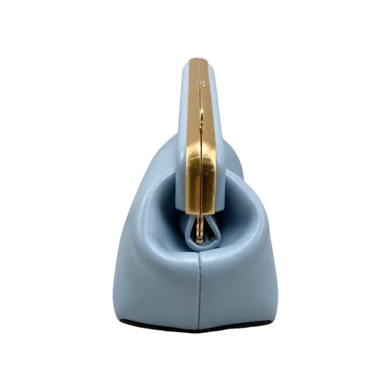 Fendi Shoulder Bag First Small 8 Bp129 Abve F1993 Blue Gold Hardware — view 4