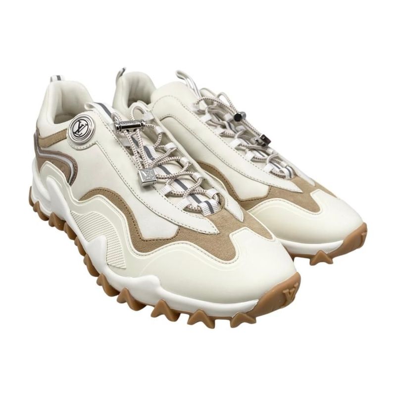 Louis Vuitton Sneakers Rush Line 1 Acxl0 36 Size Calf Leather Cles Beige — view 2
