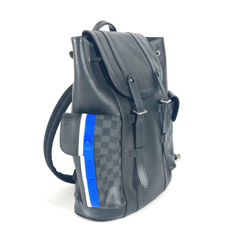 Louis Vuitton Backpack Christopher PM Damier Graphite Canvas Black — view 4
