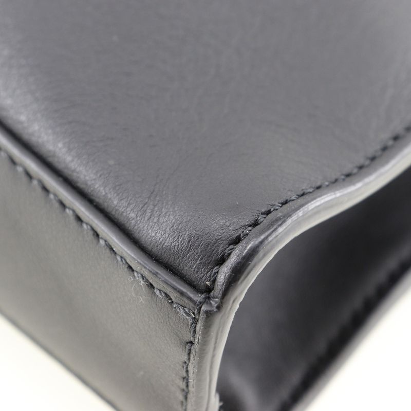 Fendi Peekaboo Celia 2-Way Shoulder Calf Black Business Bag — view 5