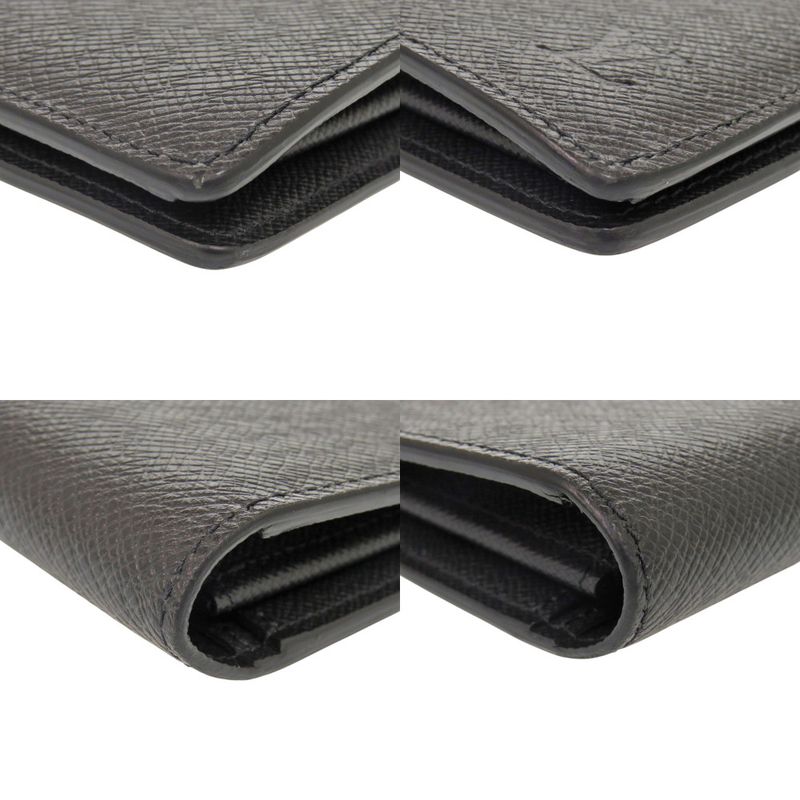 Louis Vuitton Portefeuille Plaza Taiga Noir Black Long Wallet — view 3