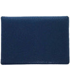 Hermes Calvi Duo Chevre Deep Blue Engraved B 0850 Card Case — view 3