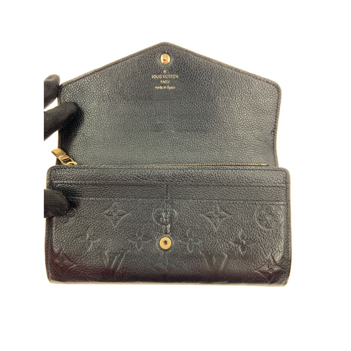 Louis Vuitton Monogram Empreinte Portefeuille Sara Bifold Long Wallet — view 6