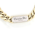 Christian Dior Couture Plate Choker Necklace 48 cm Long Light — view 3