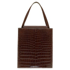 Hermes Lucy PM Tote Bag Niloticus Leather Brown 0125 — view 4